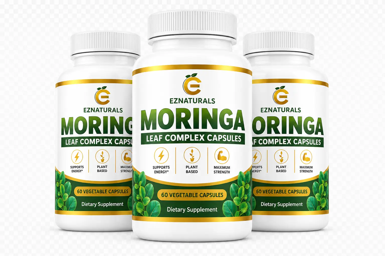 Moringa Leaf Complex three bottle package